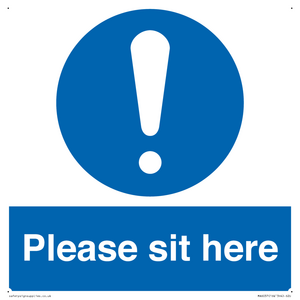 Please sit here
